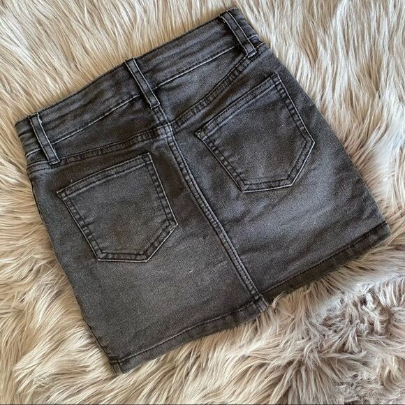 Art Class Black Zipper Mini Skirt, s - Picture 4 of 4